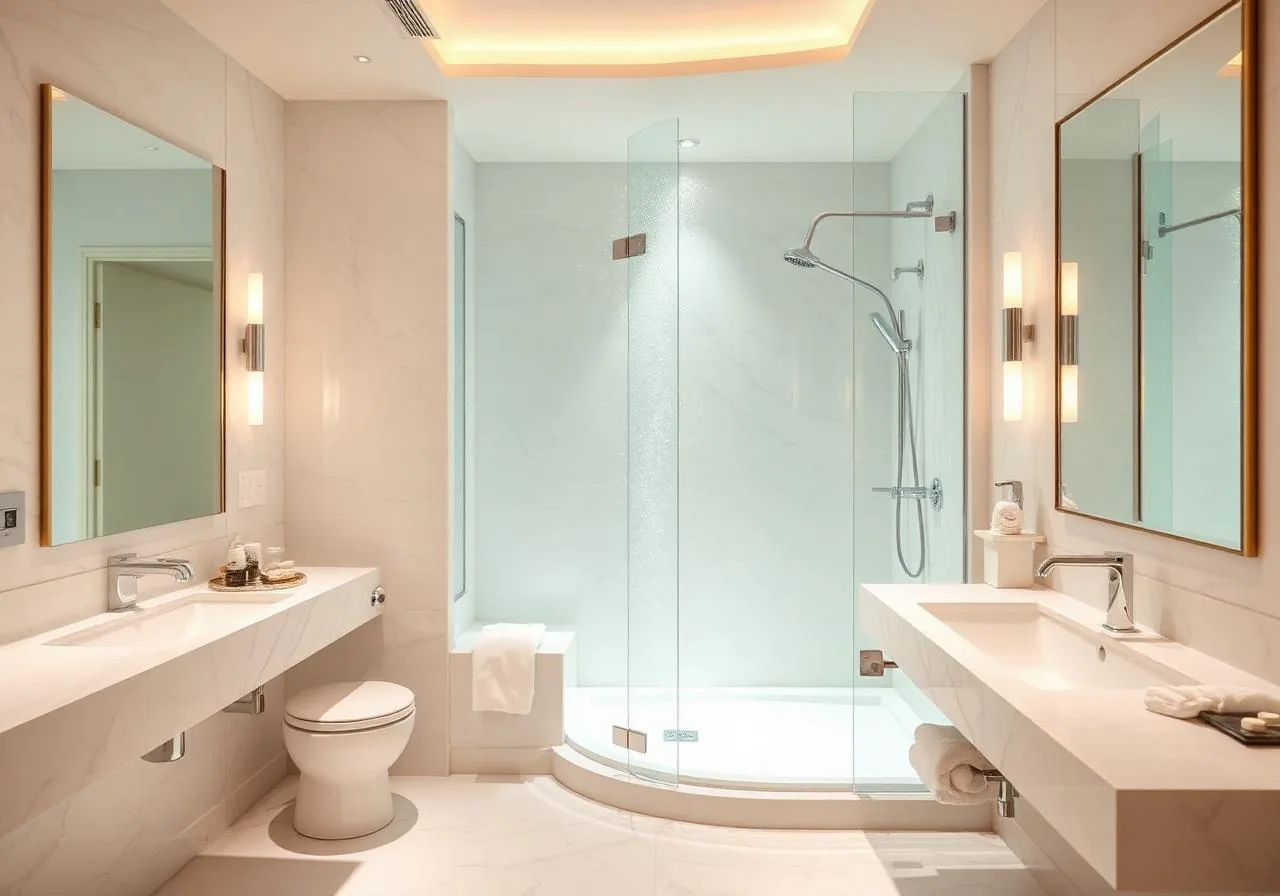 Pristine elegant bathroom
